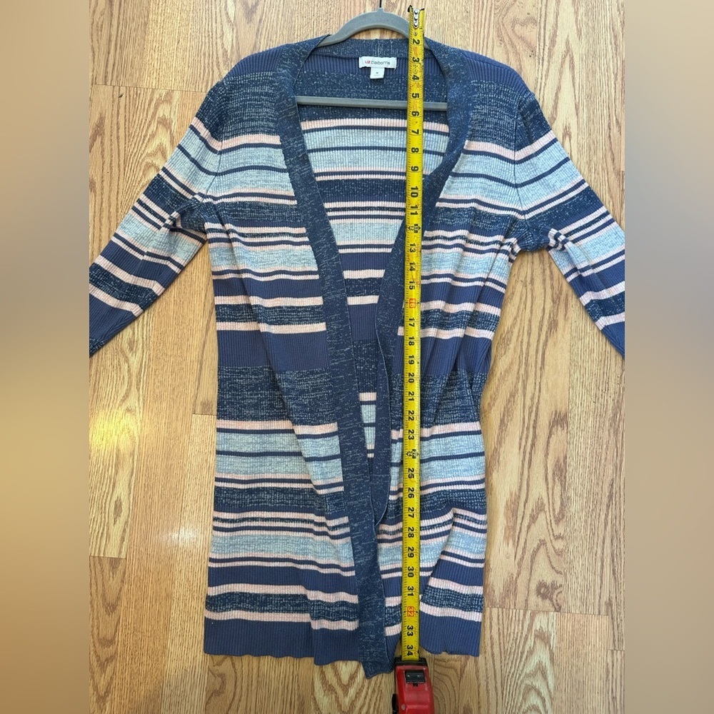 Multicolored Long Sleeve Open Front Cardigan Size… - image 6